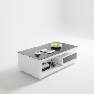 Table basse de luxe en verre design de mobilier moderne