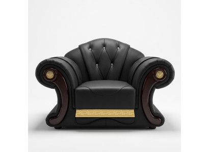 Fauteuil de luxe Chesterfield canapé 1 place meubles canapé ameublement sofa 1 place