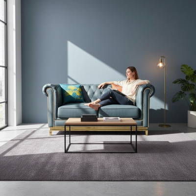Chesterfield Canapé deux places Mobilier de design Meubles classiques Sofas