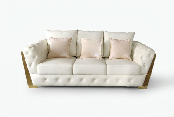 Trois canapés meubles ameublement Chesterfield Medusa Luxury ameublement