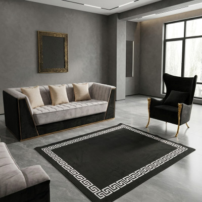 Ensemble de canapés Canapé Set 3+1 Siège Groupe de meubles Suite Sets Medusa 2 pièces