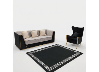 Ensemble de canapés Canapé Set 3+1 Siège Groupe de meubles Suite Sets Medusa 2 pièces