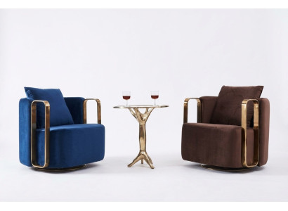 Fauteuil rond en acier inoxydable canapé fauteuil rond mobilier de design pour la salle d'attente