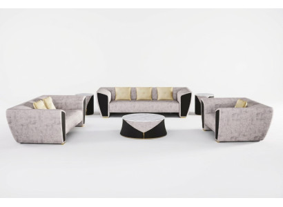 Ensemble de canapés modernes 3+2+1 places Fauteuils de luxe Fauteuil Canapé Salle de séjour Meubles