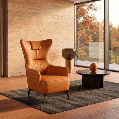Fauteuil à oreilles Fauteuil fauteuil une place Chaise relax hôtel Mobilier de bureau Réception de cabinet d'avocats