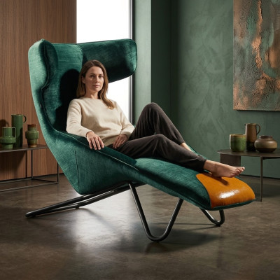 Fauteuil vert luxueux 1 place, salon, assise rembourrée, ameublement, fauteuil rembourré.