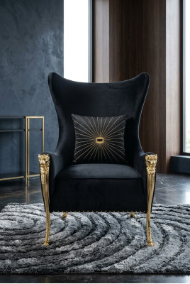 Fauteuil de luxe Canapé Rembourrage Meuble Canapé une place Canapé Fauteuil à oreilles