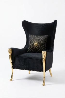 Fauteuil de luxe Canapé Rembourrage Meuble Canapé une place Canapé Fauteuil à oreilles