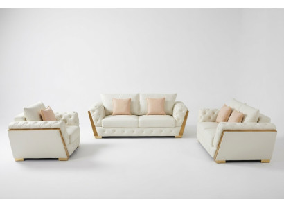 Canapé Canapé Suite Mobilier 3 pcs. Ensemble de meubles de canapé ameublement canapés