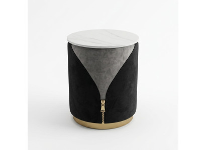 Table d'appoint moderne Table ronde Table de salon Table de rangement Mobilier de luxe