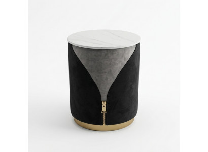 Table d'appoint moderne Table ronde Table de salon Table de rangement Mobilier de luxe