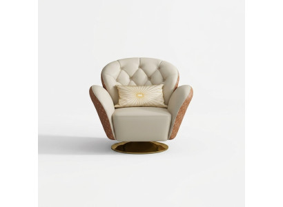 Fauteuil pivotant Chesterfield Fauteuil inclinable Fauteuils Rembourrage Mobilier Fauteuil 1 place