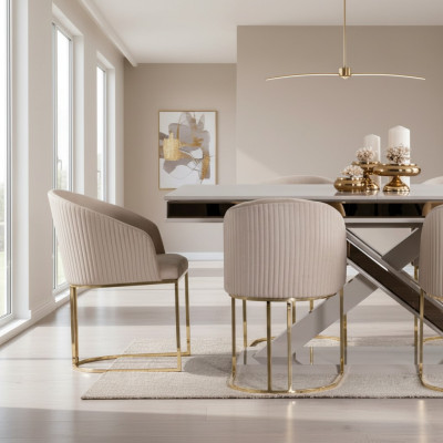 Table de salle à manger de luxe Chaise Inclinable Mobilier Ameublement Siège Tapisserie de siège Chaises