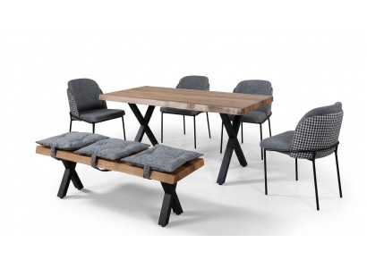 Table à manger 4 chaises Tabouret Siège Banquette Ensemble original Ensemble à manger Salle à manger