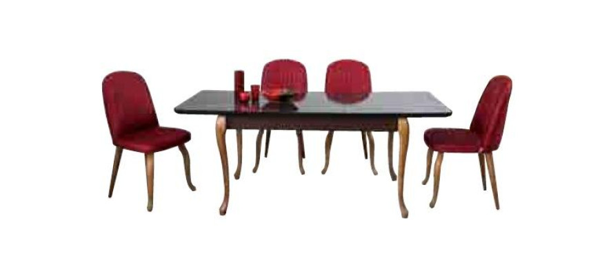 Ensemble de table à manger ensemble de salle à manger ensemble de mobilier de sièges ensemble de salle à manger table à manger 4 chaises 5 pièces.