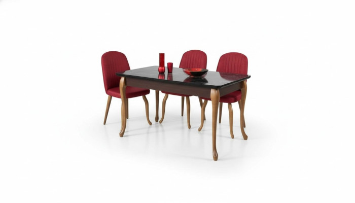 Ensemble de table à manger ensemble de salle à manger ensemble de mobilier de sièges ensemble de salle à manger table à manger 4 chaises 5 pièces.
