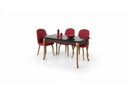 Ensemble de table à manger ensemble de salle à manger ensemble de mobilier de sièges ensemble de salle à manger table à manger 4 chaises 5 pièces.