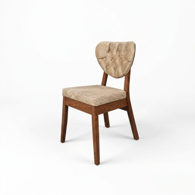 Chaise beige en bois Chaise Chesterfield Chaises design rembourrées Mobilier de sièges luxueux