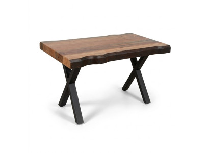 Table basse en bois sur pieds noirs pour votre salon modèle de design original