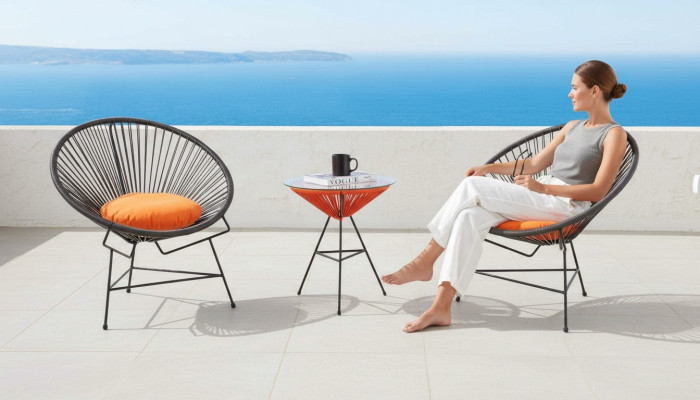 Ensemble de chaises suite 2x fauteuil table chaises rembourrage mobilier de jardin patio