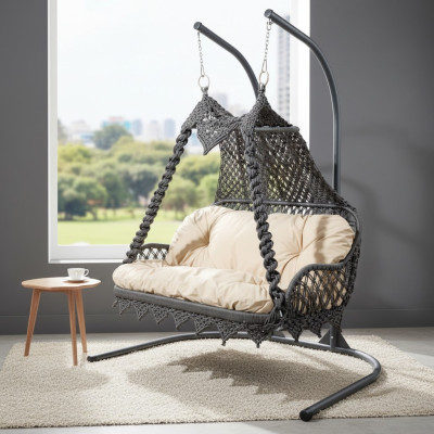 Fauteuil à bascule panier suspendu balançoire chaise suspendue chaise de jardin chaise suspendue
