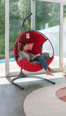 Chaise de jardin à bascule fauteuil suspendu panier suspendu balançoire suspendue chaise suspendue chaise hamac