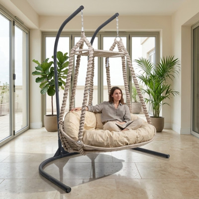 Panier suspendu, balançoire, chaise de jardin suspendue, chaise suspendue, fauteuil suspendu