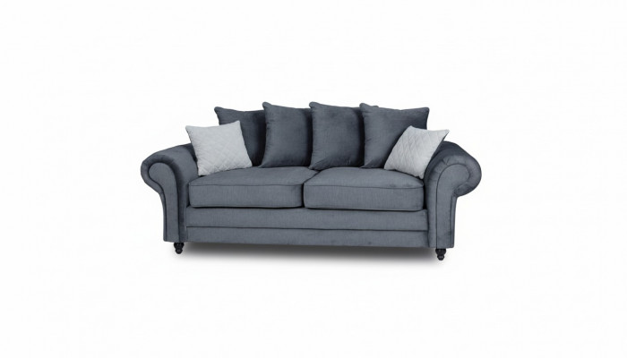Canapé trois places en tissu velours Canapé tissu sofa 218cm Canapé