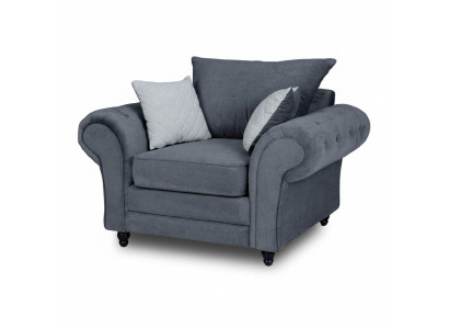 Fauteuil de télévision Chesterfield une place en velours rembourré Canapé Sofa Meubles