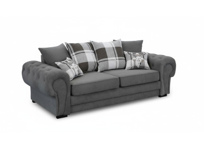Canapé trois places rembourré en velours 224 cm en tissu pour canapé