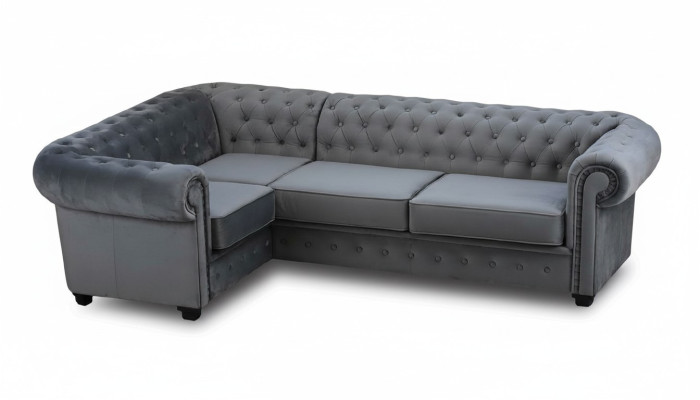 Canapé Chesterfield en tissu d'ameublement de canapé Sectionnel Canapé Canapés Canapés Tissu Textile