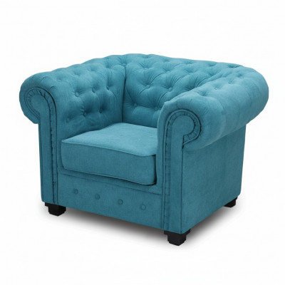 Fauteuil confortable de luxe Fauteuil italien style Chesterfield pour salon