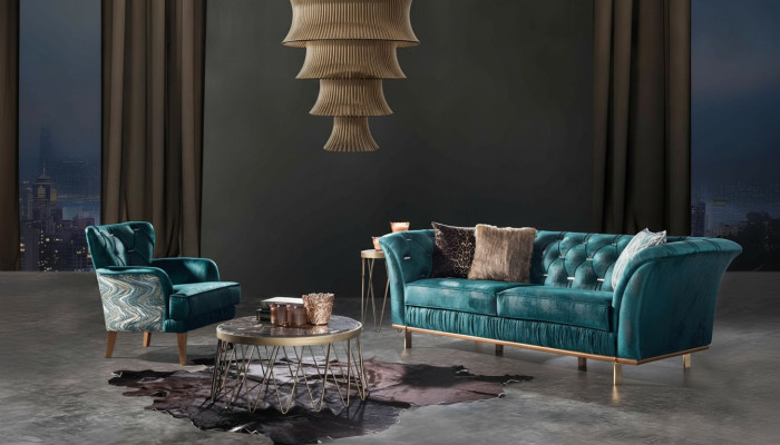 Fauteuil de luxe design pour salon, fauteuil individuel, meubles rembourrés, nouveau