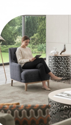 Sessel für das Wohnzimmer Moderne Cocktailsessel Einzelsessel Polstersessel Loungesessel Club