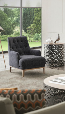 Sessel für das Wohnzimmer Moderne Cocktailsessel Einzelsessel Polstersessel Loungesessel Club