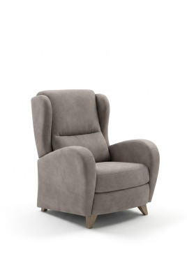 Fauteuil de relaxation de luxe, fauteuil de lecture au design moderne, un siège taupe moderne