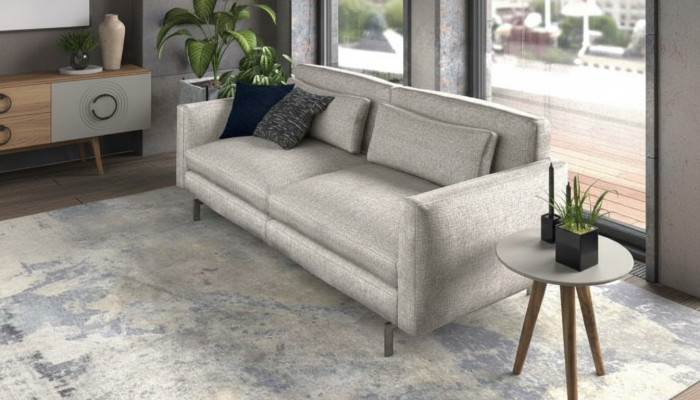 Canapé gris Collection de canapés Ensemble de meubles de siège Mobilier de salon Canapé Textile