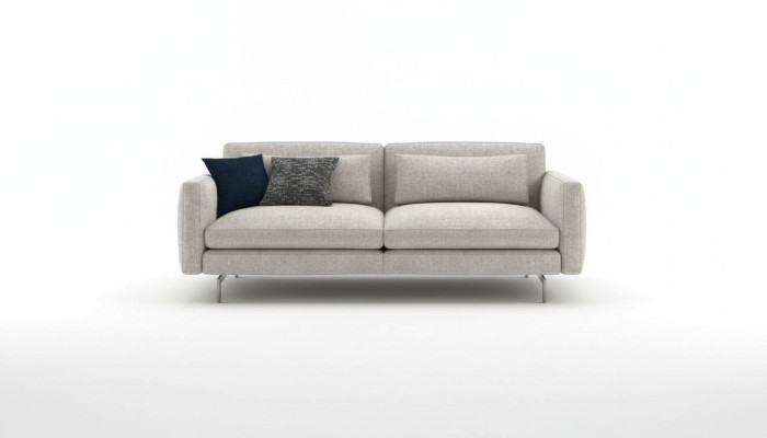 Canapé gris Collection de canapés Ensemble de meubles de siège Mobilier de salon Canapé Textile