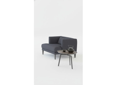 Gris fauteuil inclinable confortable de designer de luxe à un seul siège à ailes moderne