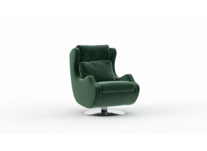 Fauteuil vert pour le salon Mobilier d'ameublement pour une seule personne Fauteuil cocktail élégant Moderne