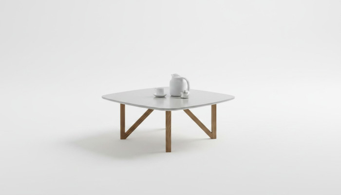 Table basse Salon Table Luxe Noyer Naturel Table d'appoint Design