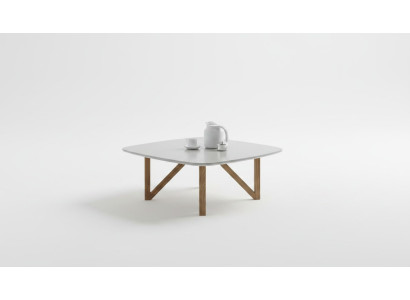 Table basse Salon Table Luxe Noyer Naturel Table d'appoint Design