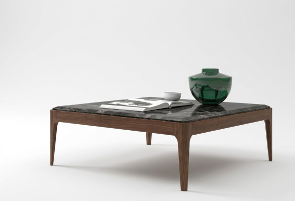 Table basse Lounge Toros Table basse en marbre noir Table basse en style moderne