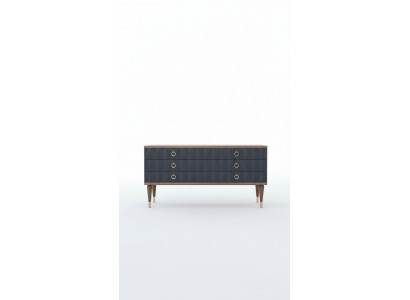 Designer Commode avec tiroirs Noyer naturel-mat Anthracite