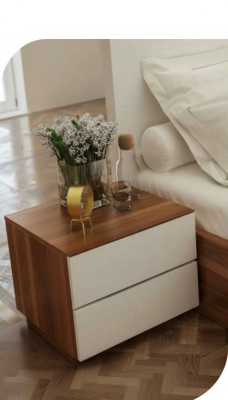 Chambre brune Chevet Moderne Mobilier de chambre en bois massif neuf