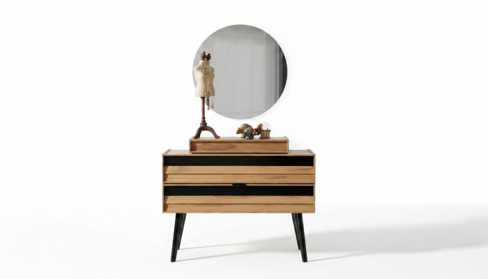 Designer de luxe Véritable coffre en bois Commode Marron Coffre de rangement Moderne neuf