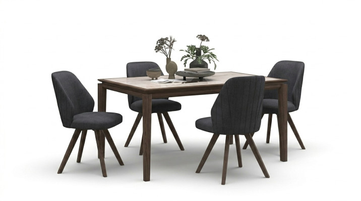 Salle à manger table de cuisine luxueux meubles en bois véritable mobilier moderne ameublement