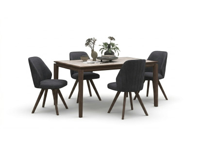 Salle à manger table de cuisine luxueux meubles en bois véritable mobilier moderne ameublement