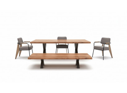 Set de salle à manger Designer Table de salle à manger Chaises Banquette de salle à manger Style moderne Mobilier en bois