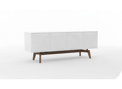 Buffet blanc avec espace de rangement Mobilier de salle à manger Mobilier en bois de luxe Moderne